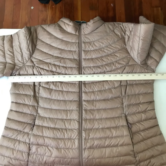 32 DEGREES Down Puffer Jacket Heat Ultra Light Taupe NWT Women's Plus Size 2X - Picture 15 of 16
